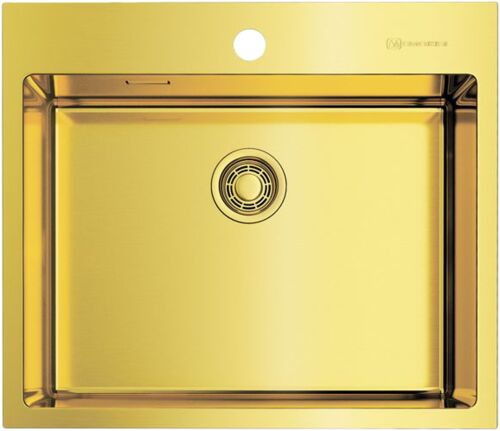 Мойка Omoikiri Akisame 59-LG нержавеющая сталь/светлое золото, 4973082