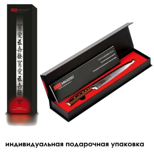 Кухонный нож Mikadzo Damascus Suminagashi 4996235