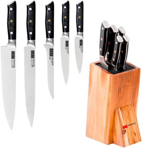 Набор кухонных ножей с подставкой Mikadzo Yamata 4996231